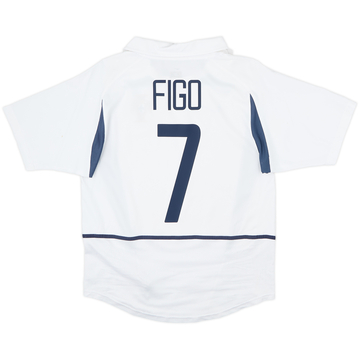 2002-04 Portugal Away Shirt Figo #7 - 6/10 - (S)