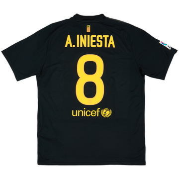 2011-12 Barcelona Away Shirt A.Iniesta #8 - 9/10 - (L)