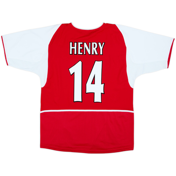 2002-04 Arsenal Home Shirt Henry #14 - 8/10 - (XL)