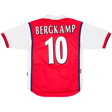 1999-00 Arsenal Home Shirt Bergkamp #10 - 6/10 - (S)