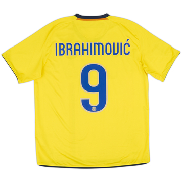 2008-10 Barcelona Away Shirt Ibrahimovic #9 - 8/10 - (L)