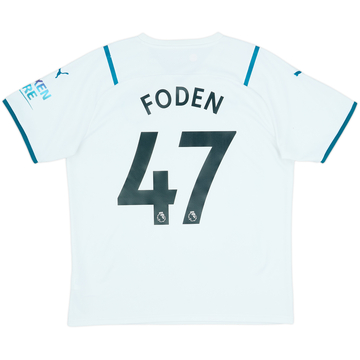 2021-22 Manchester City Away Shirt Foden #47 - 7/10 - (L)