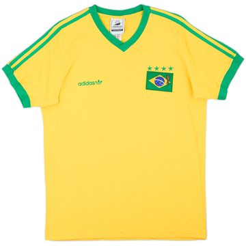 1998 Brazil adidas 'Coupe du Monde' Tee - 10/10 - (L)