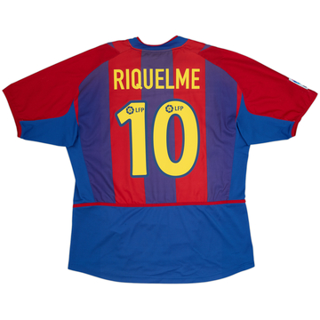 2002-03 Barcelona Home Shirt Riquelme #10 - 6/10 - (L)