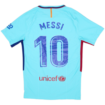 2017-18 Barcelona Authentic Away Shirt Messi #10 - 7/10 - (S)