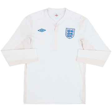 2010-11 England Home L/S Shirt - 5/10 - (M)
