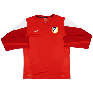 2013-14 Atletico Madrid Nike Player Issue Training L/S Shirt - 8/10 - (L)
