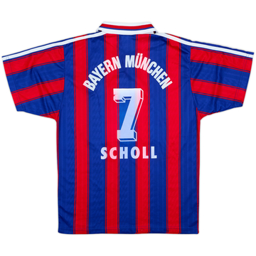 1995-97 Bayern Munich Home Shirt Scholl #7 - 6/10 - (14-15 Years)