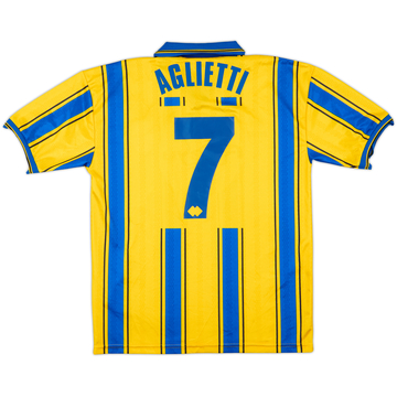 1998-99 Hellas Verona Third Shirt Aglietti #7 - 8/10 - (L)