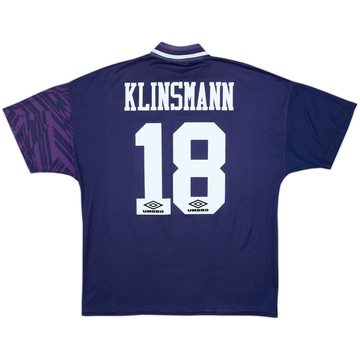 1994-95 Tottenham Away Shirt Klinsmann #18 - 6/10 - (L)