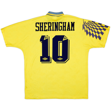 1991-95 Tottenham Away Shirt Sheringham #10 - 6/10 - (XXL)