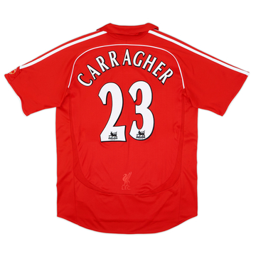 2006-08 Liverpool Home Shirt Carragher #23 - 8/10 - (M)