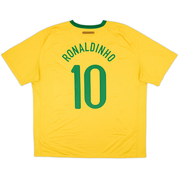 2010-11 Brazil Home Shirt Ronaldinho #10 - 6/10 - (XXL)