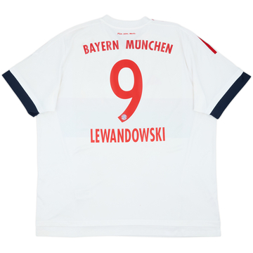 2015-16 Bayern Munich Away Shirt Lewandowski #9 - 5/10 - (XXL)
