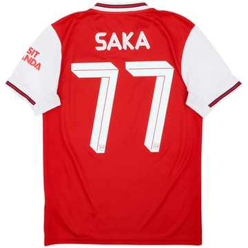 2019-20 Arsenal Home Shirt Saka #77 - 5/10 - (S)