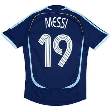 2006-07 Argentina Away Shirt Messi #19 - 9/10 - (S)