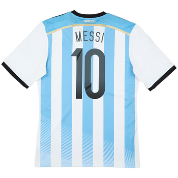 2013-15 Argentina Home Shirt Messi #10 - 7/10 - (L)