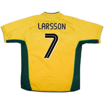 2002-03 Celtic Away Shirt Larsson #7 - 9/10 - (XL)