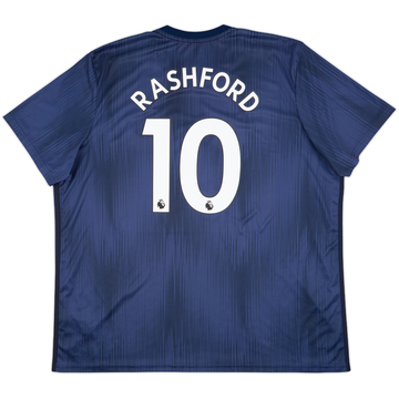 2018-19 Manchester United Third Shirt Rashford #10 - 8/10 - (3XL)