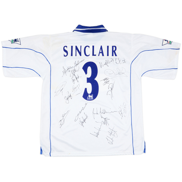 2001-02 Leicester Match Issue Away Shirt Sinclair #3
