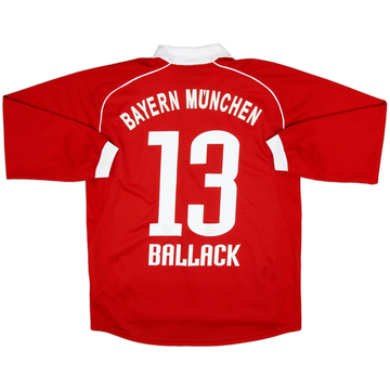 2005-06 Bayern Munich Home L/S Shirt Ballack #13 - 5/10 - (XL.Boys)