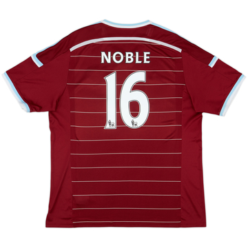 Camiseta de local del West Ham 2014-15 Noble #16 - 6/10 - (XXL)