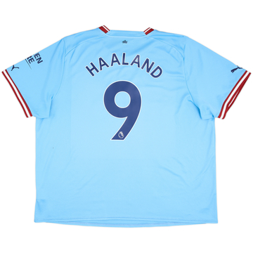 2022-23 Manchester City Home Shirt Haaland #9 - 6/10 - (3XL)