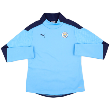 2019-20 Manchester City Puma 1/4 Zip Drill Top - 8/10 - (M)