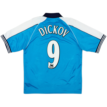 1999-01 Manchester City Home Shirt Dickov #9 - 8/10 - (S)