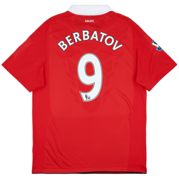 2010-11 Manchester United Home Shirt Berbatov #9 - 9/10 - (L)