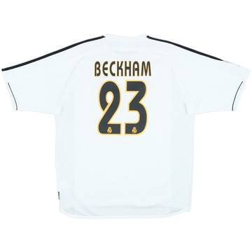 2003-04 Real Madrid Home Shirt Beckham #23 - 7/10 - (L)