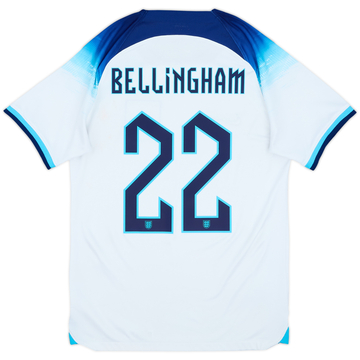 2022-23 England Home Shirt Bellingham #22 - 6/10 - (S)