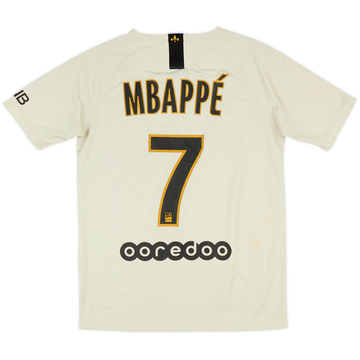 2018-19 Paris Saint-Germain Away Shirt Mbappe #7 - 6/10 - (XL.Boys)
