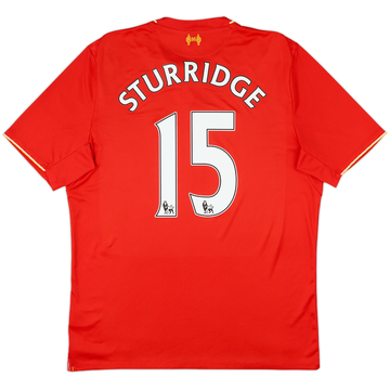 2015-16 Liverpool Home Shirt Sturridge #15 - 7/10 - (L)