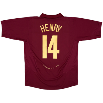 2005-06 Arsenal Home Shirt Henry #14 - 7/10 - (XL)