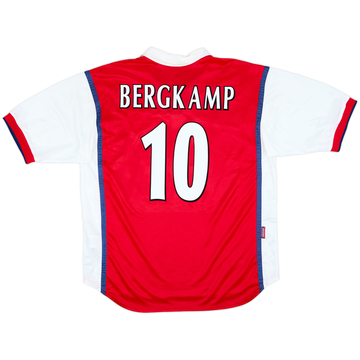 1998-99 Arsenal Home Shirt Bergkamp #10 - 8/10 - (XL)