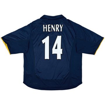 2000-02 Arsenal European Shirt Henry #14 - 9/10 - (XL)