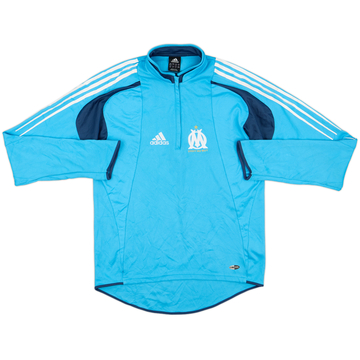 2004-06 Olympique Marseille adidas 1/4 Zip Sweat Top - 8/10 - (M)