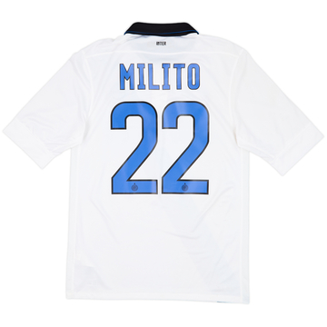 2011-12 Inter Milan Away Shirt Milito #22 - 8/10 - (S)