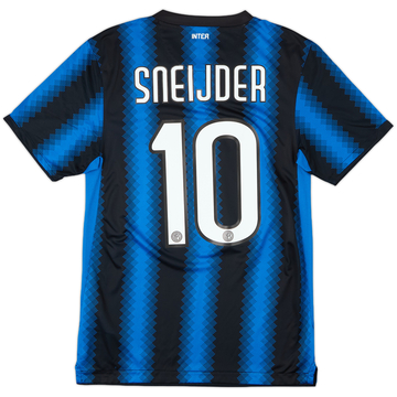 2010-11 Inter Milan Home Shirt Sneijder #10 - 9/10 - (S)