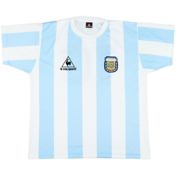 2000s Argentina Le Coq Sportif 1986 Retro Home Shirt - 8/10 - (XL)