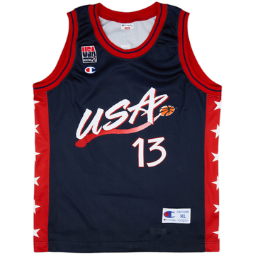 1996-99 USA O'Neal #13 Champion Away Jersey - 9/10 - (XL)