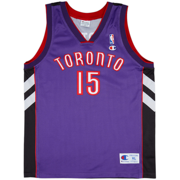 1999-03 Toronto Raptors Carter #15 Champion Away Jersey - 9/10 - (XL)
