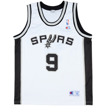 2002-10 San Antonio Spurs Parker #9 Champion Home Jersey - 9/10 - (XL)