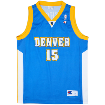 2003-10 Denver Nuggets Anthony #15 Champion Away Jersey - 9/10 - (XL)