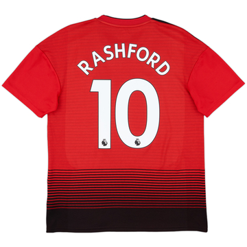 2018-19 Manchester United Home Shirt Rashford #10 - 9/10 - (M)