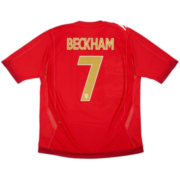 2006-08 England Away Shirt Beckham #7 (XL)