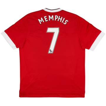 2015-16 Manchester United Home Shirt Memphis #7 - 8/10 - (XL)