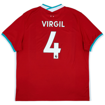 2020-21 Liverpool Home Shirt Virgil #4 - 6/10 - (XXL)