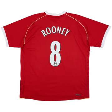 2006-07 Manchester United Home Shirt Rooney #8 - 8/10 - (XL)